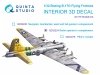 Quinta Studio QD32224 Boeing B-17G Radio operator's compartment. 3D-Printed coloured Interior on decal paper (HK models) 1/32
